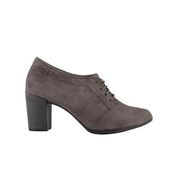 NWOT Clarks Women's Araya Hale Lace Up Shoe Grey Goat Suede Size 7 - Picture 2 of 9